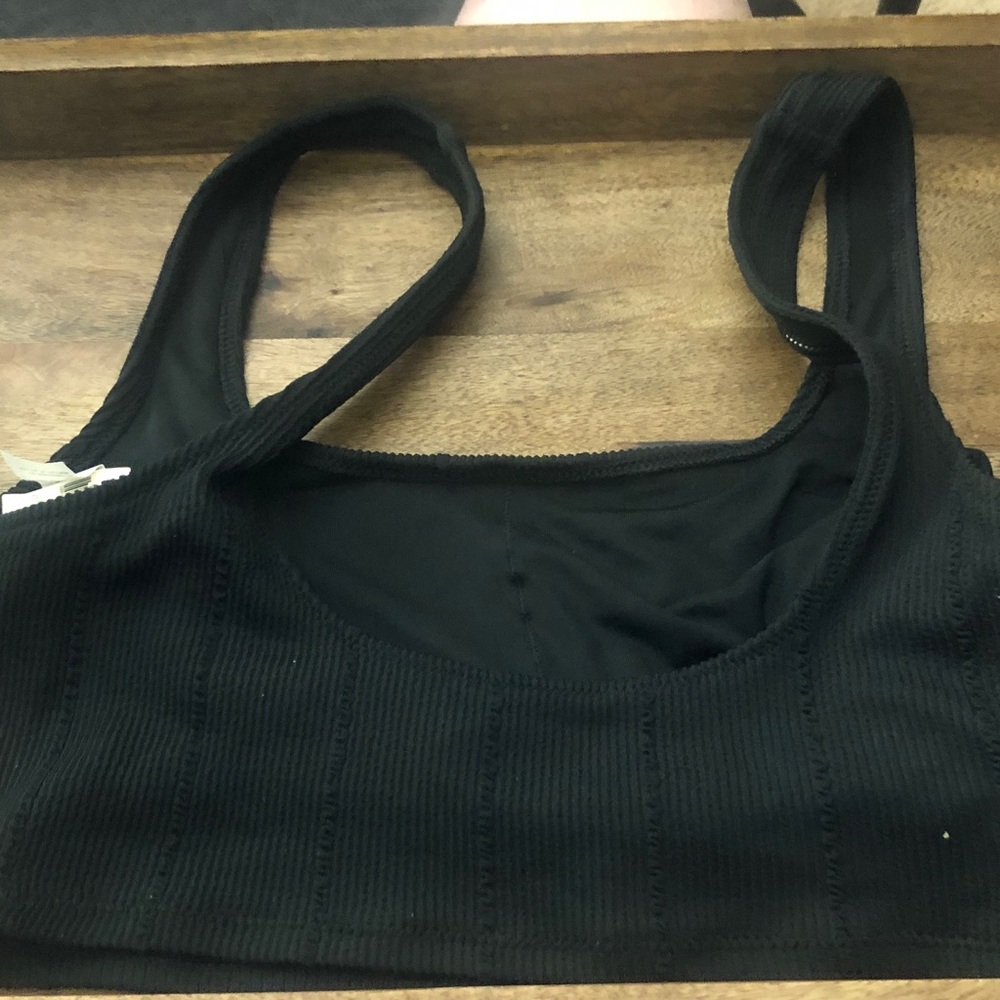 aerie Black Ribbed Bikini Top - Picture 4 of 4